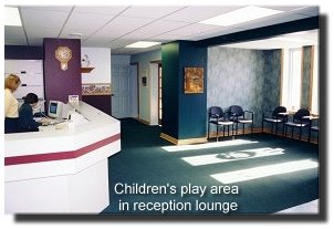 Children's area in reception lounge